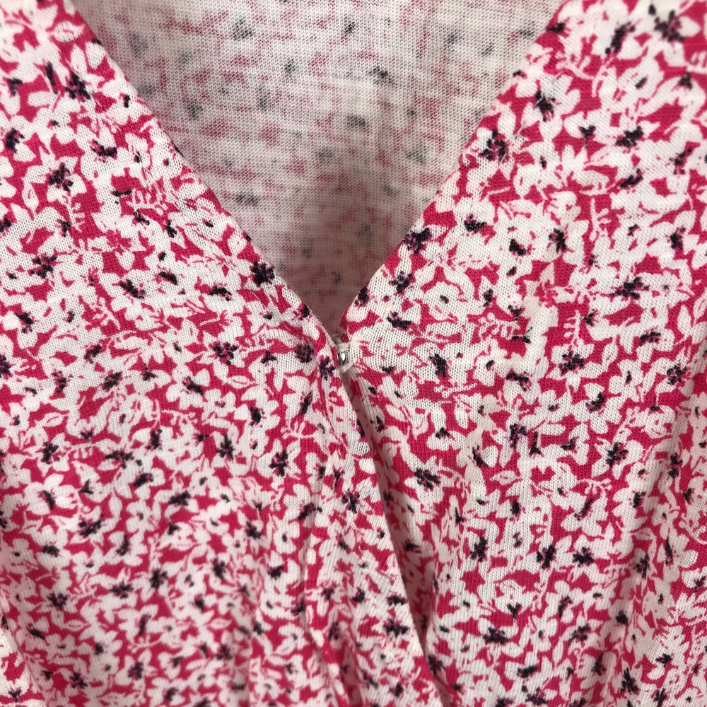 1.State Floral Ditsy Cross Front Peplum Blouse - Picture 5 of 8